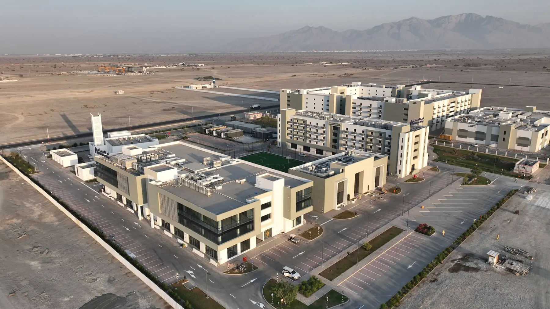 Aerial view of the village
