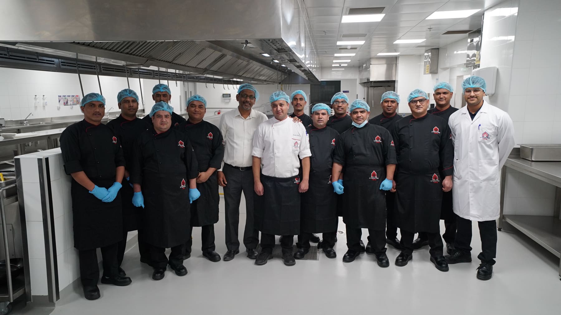 The catering team in the central kitchen